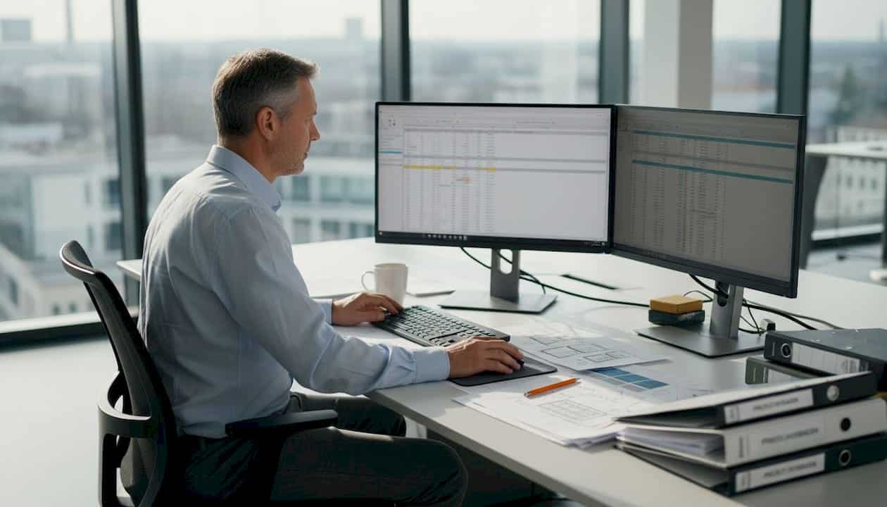 1775277025713_image Ingenieur beschäftigt sich mit der Auswertung von Energiedaten.