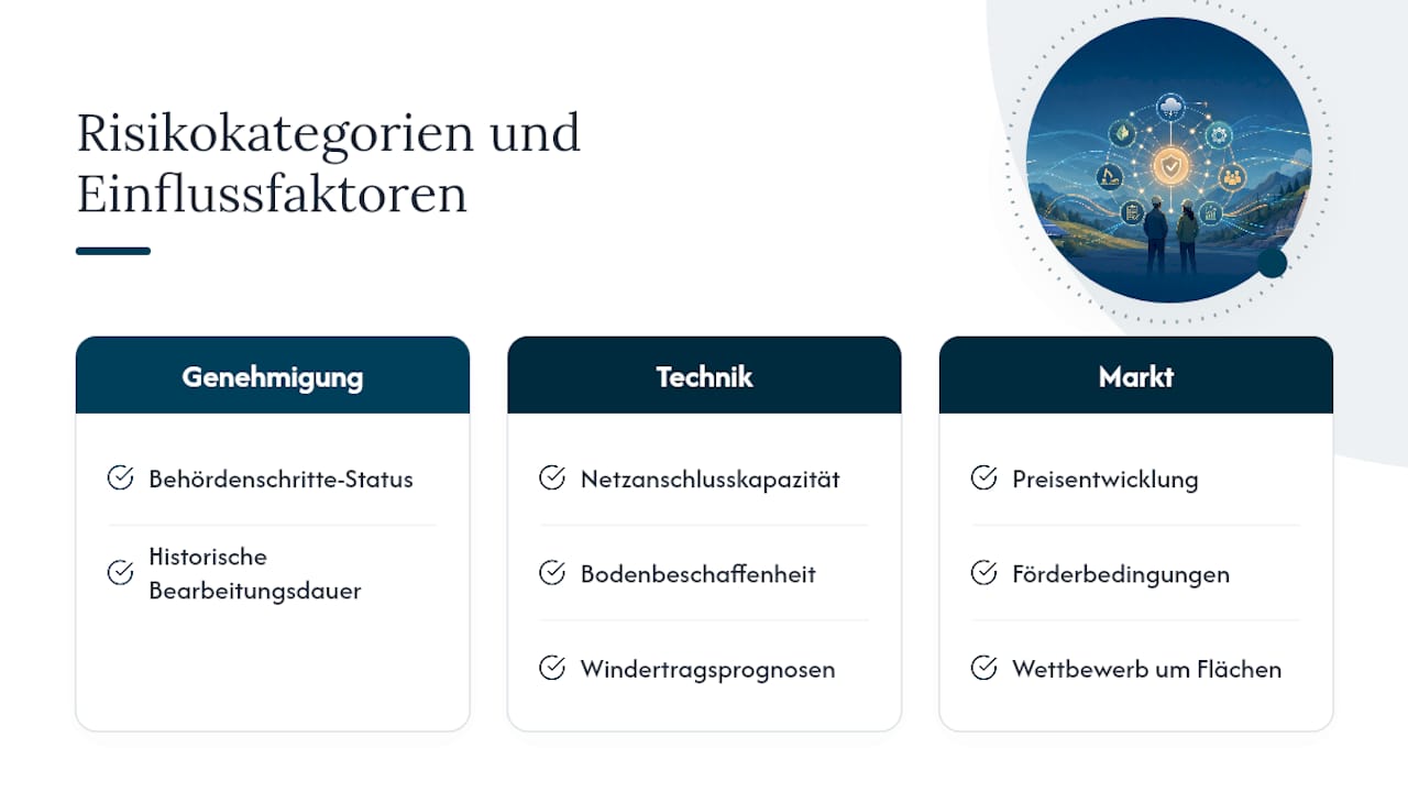 Drei Risikoklassen der Energieprojektpipeline